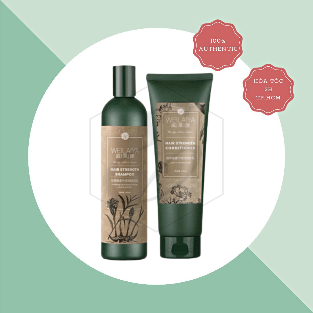 Bộ Dầu Gội Và Xả Hà Thủ Ô Weilaiya Hair Strength Shampoo (400ml) & Conditioner (250ml)